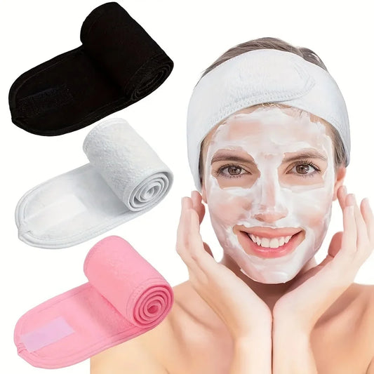 SpaLuxe™ Band – Verstellbares breites Stirnband für Make-up, Skincare, Spa und Gesichtspflege