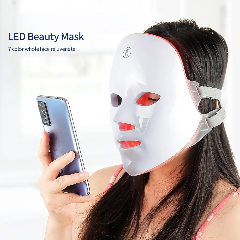 LumiSkin™ Pro – 7-Farben-LED-Gesichtsmaske zur Straffung und Verfeinerung der Haut zu Hause