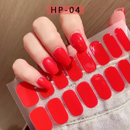 NailGlow™ Gel Wraps – Stickers Ongles Gel Semi-Cuit Full Cover