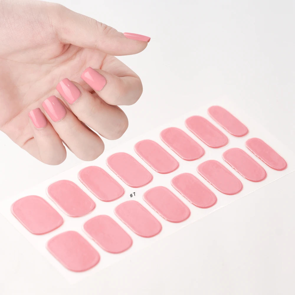 NailGlow™ Gel Wraps – Stickers Ongles Gel Semi-Cuit Full Cover