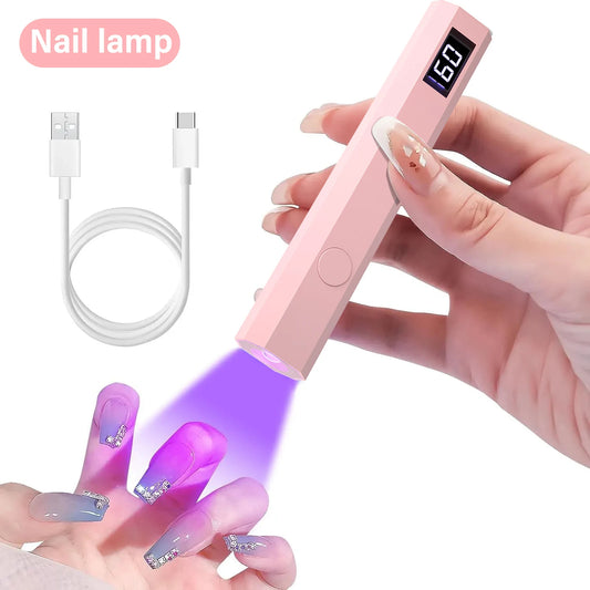 NailGlow™ Mini – Lampe UV/LED Portable pour Vernis Semi-Permanent