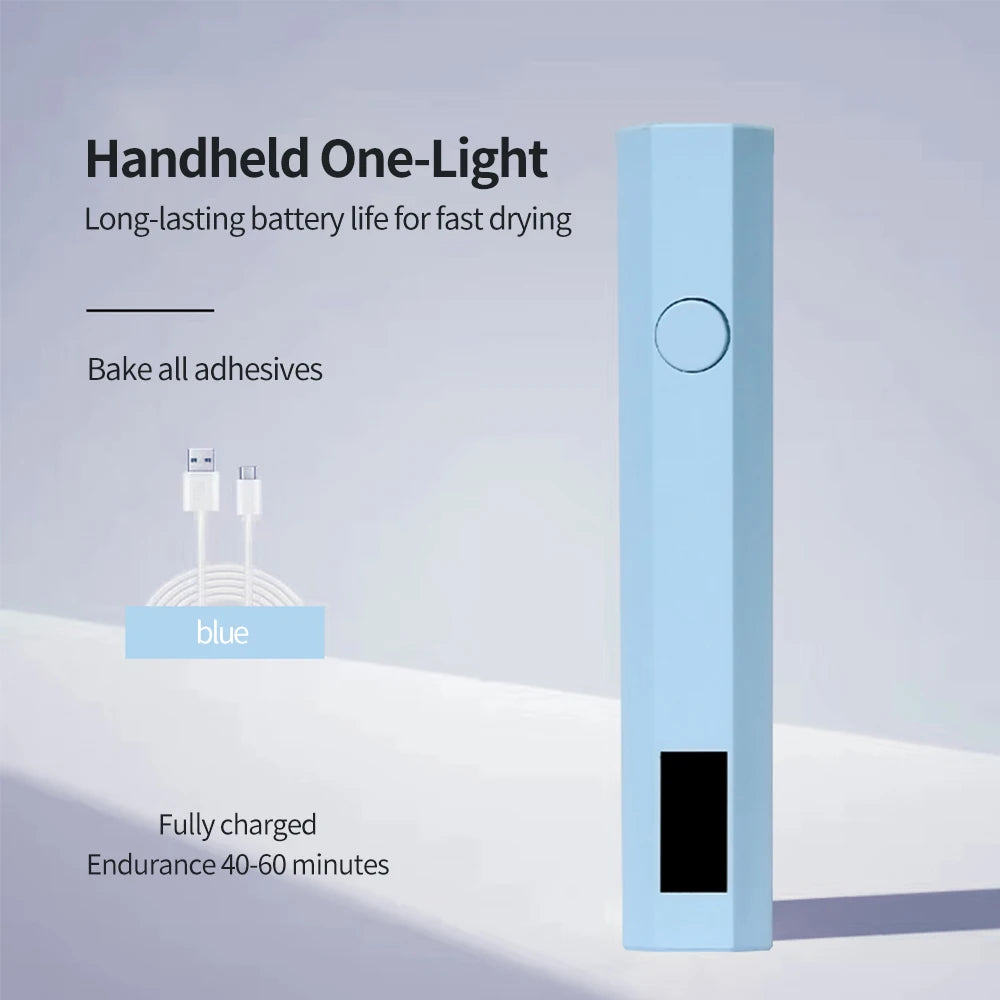 NailGlow™ Mini – Lampe UV/LED Portable pour Vernis Semi-Permanent