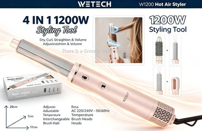 WETECH™ MultiStyle Pro – Kit 6-en-1 de Coiffure Professionnel