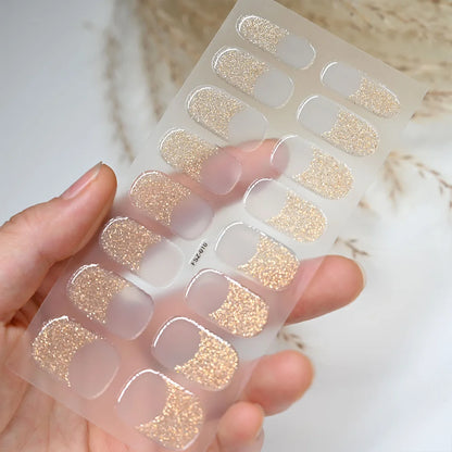 NailGlow™ Gel Wraps – Stickers Ongles Gel Semi-Cuit Full Cover