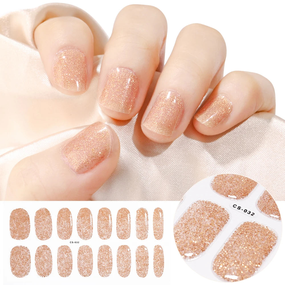 NailGlow™ Gel Wraps – Stickers Ongles Gel Semi-Cuit Full Cover