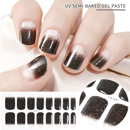 NailGlow™ Gel Wraps – Stickers Ongles Gel Semi-Cuit Full Cover
