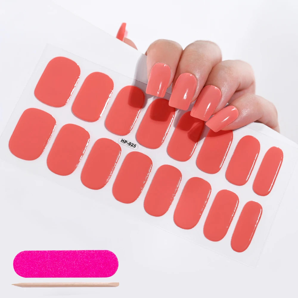 NailGlow™ Gel Wraps – Stickers Ongles Gel Semi-Cuit Full Cover