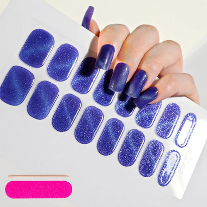 NailGlow™ Gel Wraps – Stickers Ongles Gel Semi-Cuit Full Cover