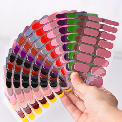 NailGlow™ Gel Wraps – Stickers Ongles Gel Semi-Cuit Full Cover