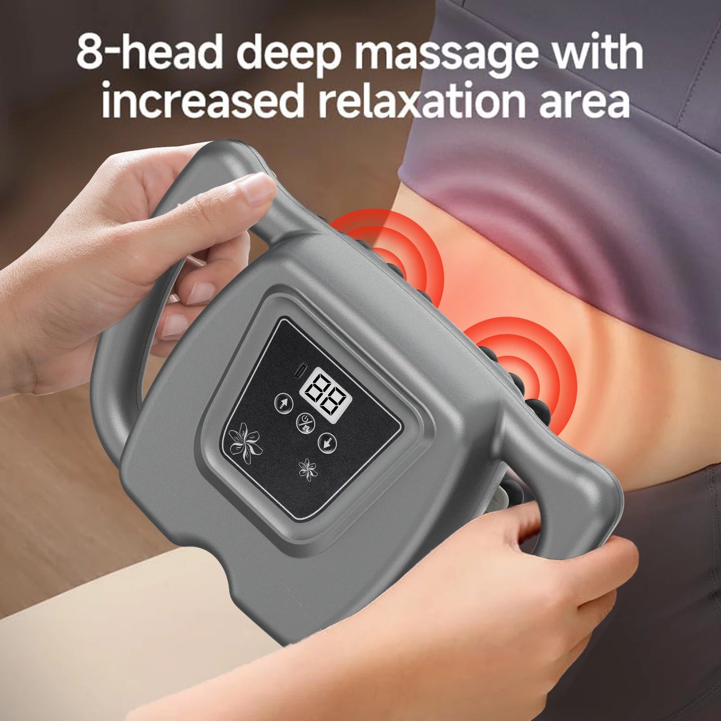 Pistolet de Massage Musculaire PulseRelief™ Pro – Massage Percussif Profond avec 16 ou 24 Têtes