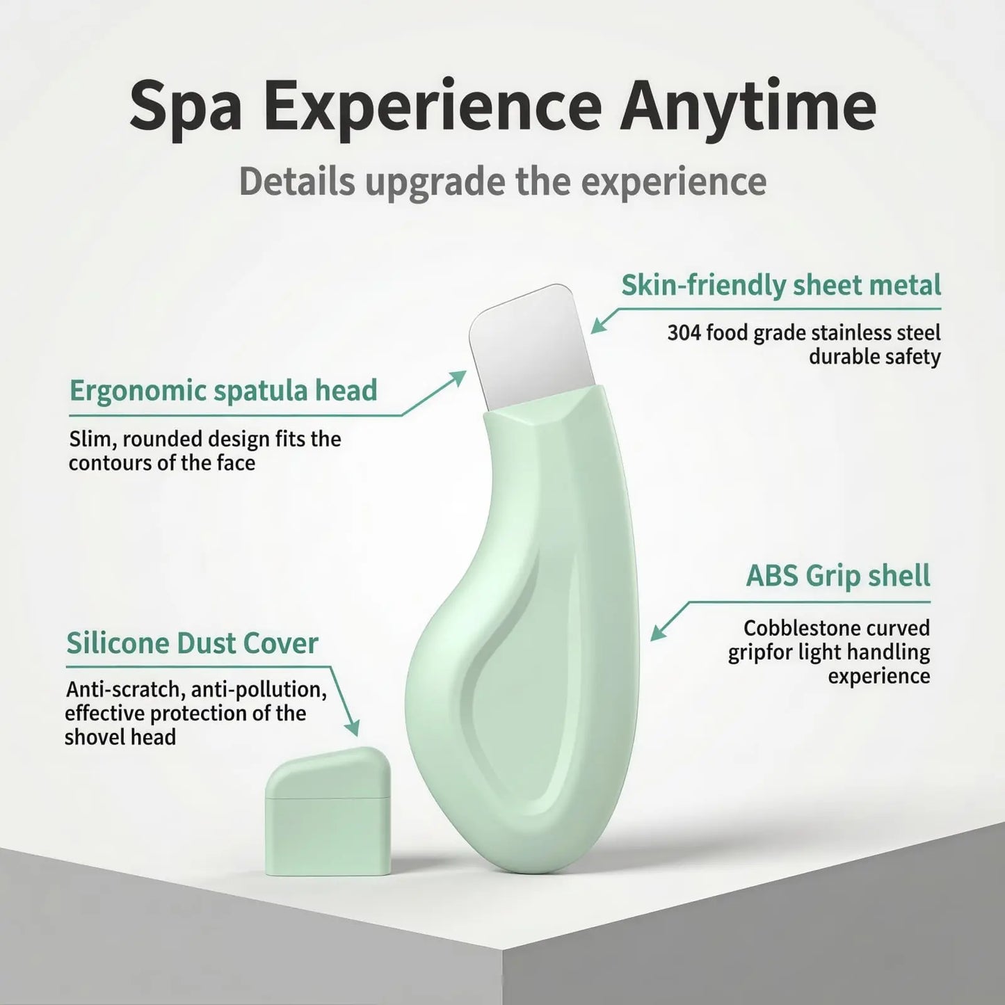 ClearPore™ Pro – Porenreinigungspatel aus Edelstahl