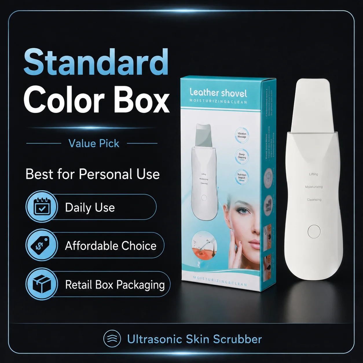 PureSonic™ Pro – Ultraschall-Gesichtsreinigungsspatel