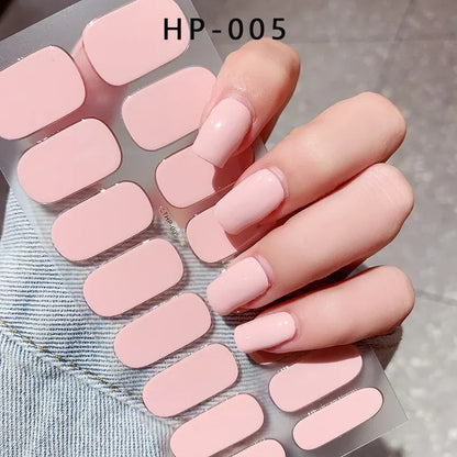 NailGlow™ Gel Wraps – Stickers Ongles Gel Semi-Cuit Full Cover